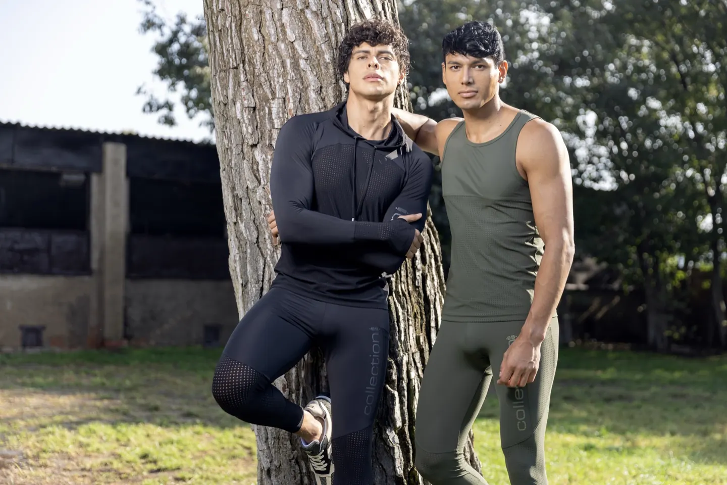ES Collection models in coordinated sportswear