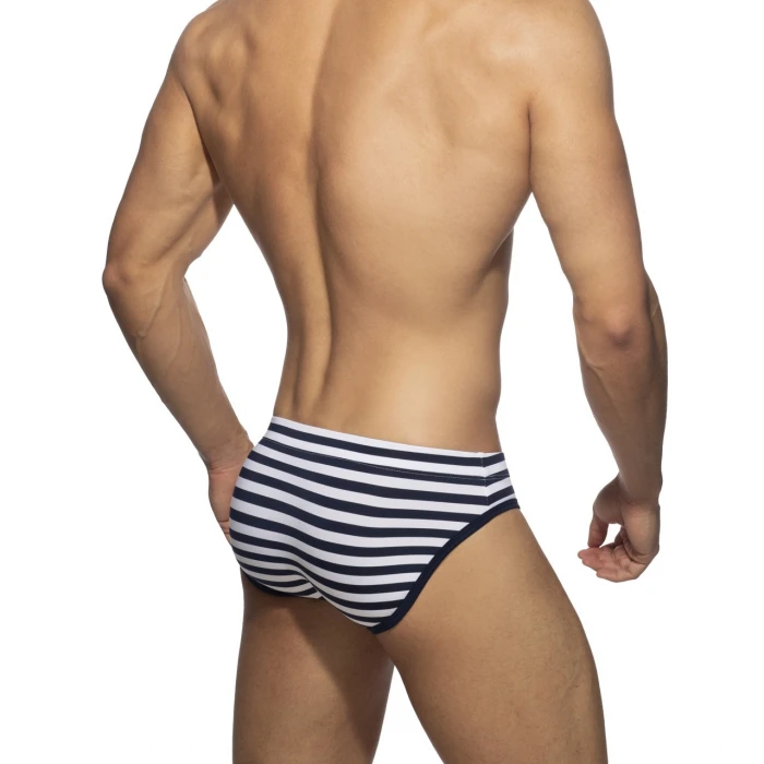 Csíkos Sailor Swim Bikini Brief hátulról