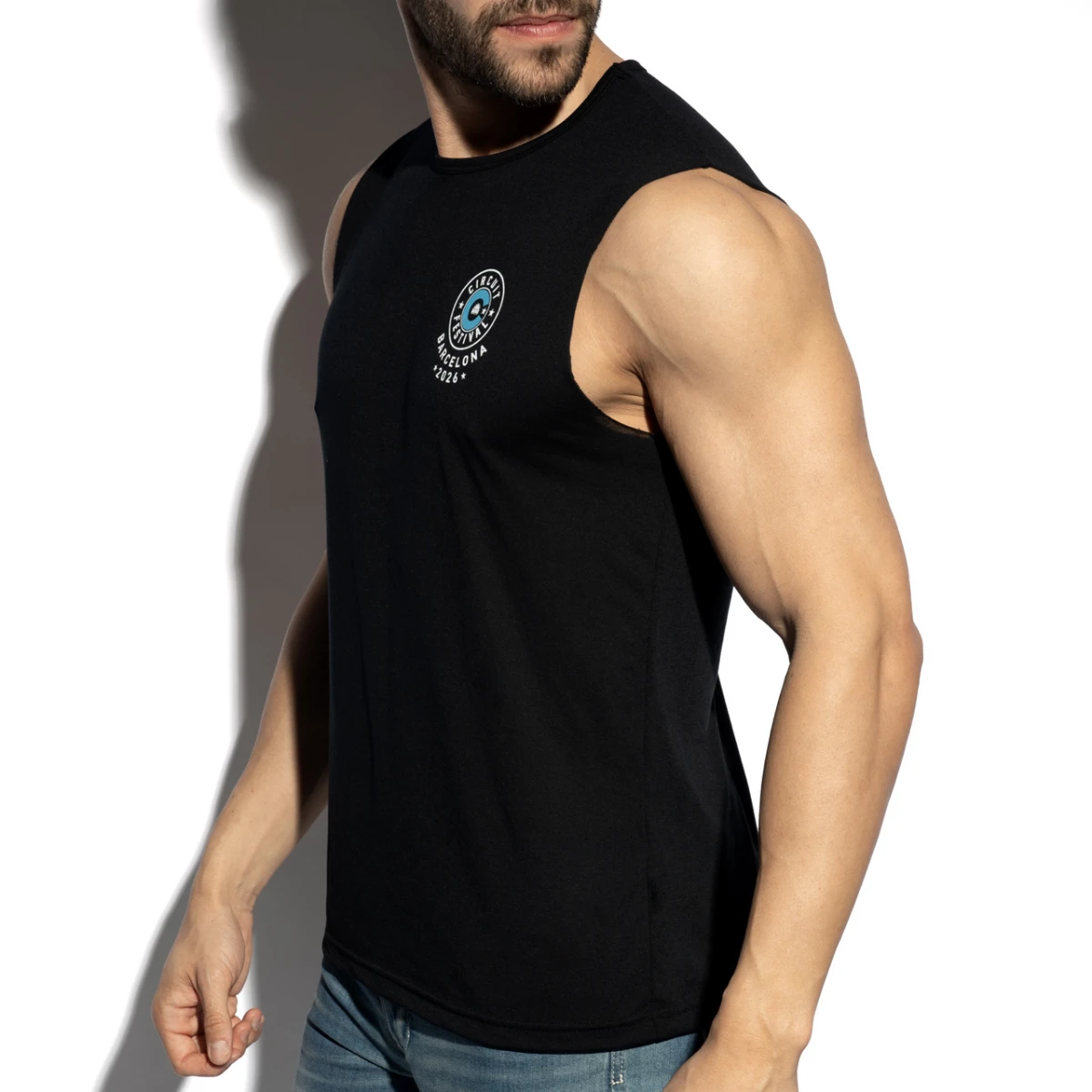 Official black ES Collection Circuit Festival Barcelona 2026 tank